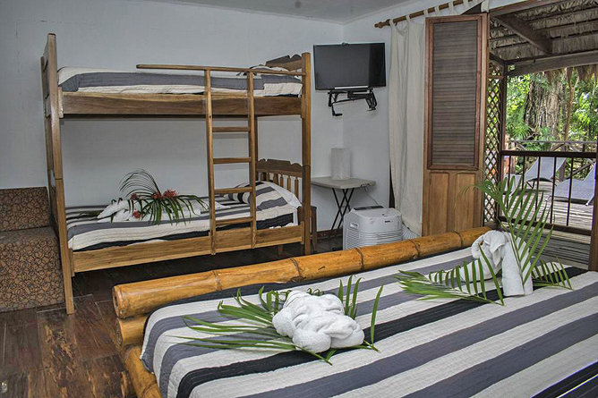 Bugabutik Standard Zimmer für Familien mit Stockbett