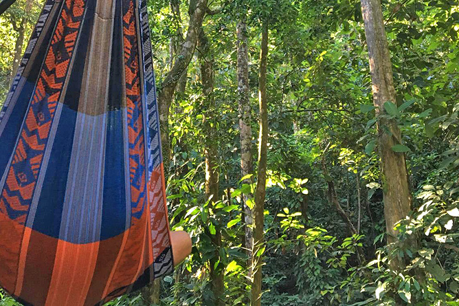 Yaba Chigui Lodge – Hängematte mit Blick in den Regenwald