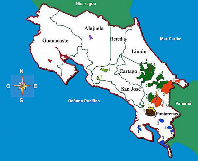 Indigene- Bevölkerung Indianer Reservate Costa Rica