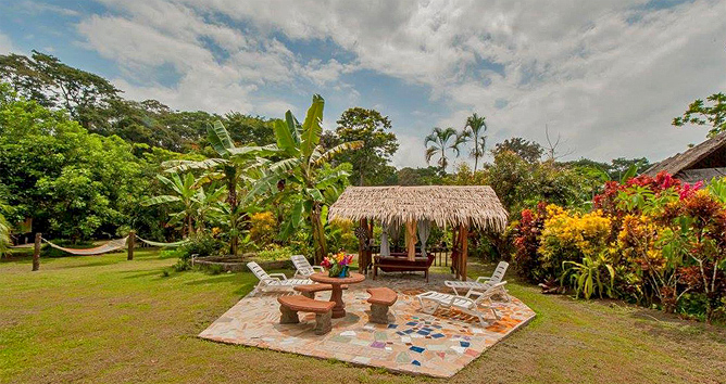 Coco Loco Garten Bereich zum Entspannen