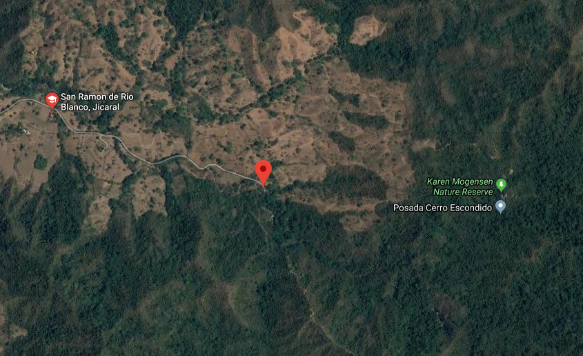 Karen Mogensen Reservat – Karte, Entfernung zur Lodge “Cerro Escondido”